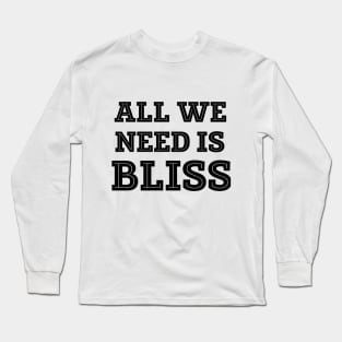 Happiness typography Long Sleeve T-Shirt